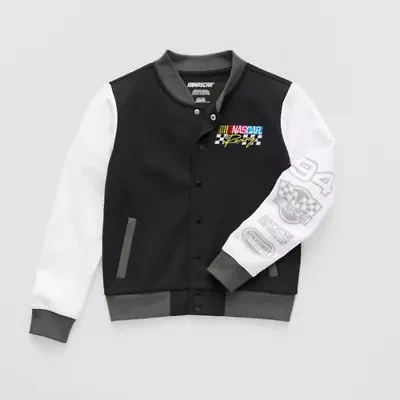Little & Big Kid Boys Fleece Lightweight Nascar Varsity Jacket