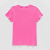 Xersion Little & Big Kid Girls Crew Neck Short Sleeve Regular Fit Graphic T-Shirt