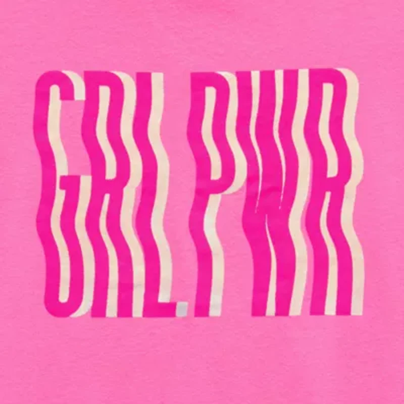 Xersion Little & Big Kid Girls Crew Neck Short Sleeve Regular Fit Graphic T-Shirt