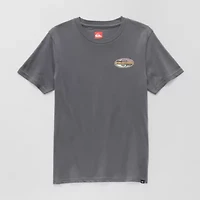 Quiksilver Big Kid Boys Crew Neck Short Sleeve Regular Fit Graphic T-Shirt