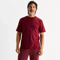 Stafford Mens Crew Neck Short Sleeve Pajama Top