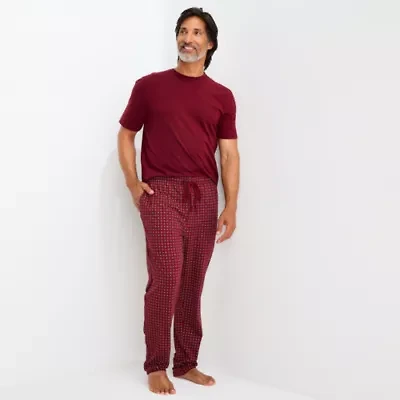 Stafford Mens Crew Neck Short Sleeve Pajama Top
