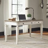 Signature Design by Ashley Realyn 60" Home Office Lift Top Desk with USB Charging