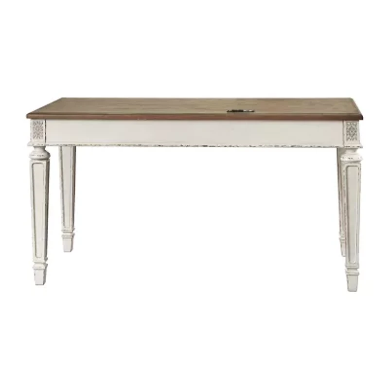 Signature Design by Ashley Realyn 60" Home Office Lift Top Desk with USB Charging
