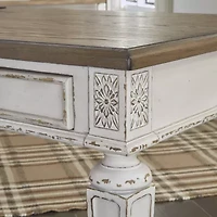 Signature Design by Ashley Realyn 60" Home Office Lift Top Desk with USB Charging
