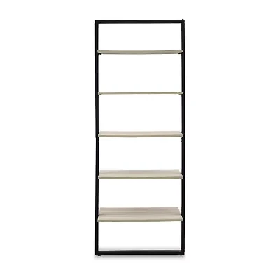Signature Design by Ashley Waylowe 48" Double-Shelf Pedestal Home Office Desk