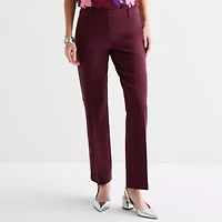 Liz Claiborne Audra Ponte Womens Straight Trouser