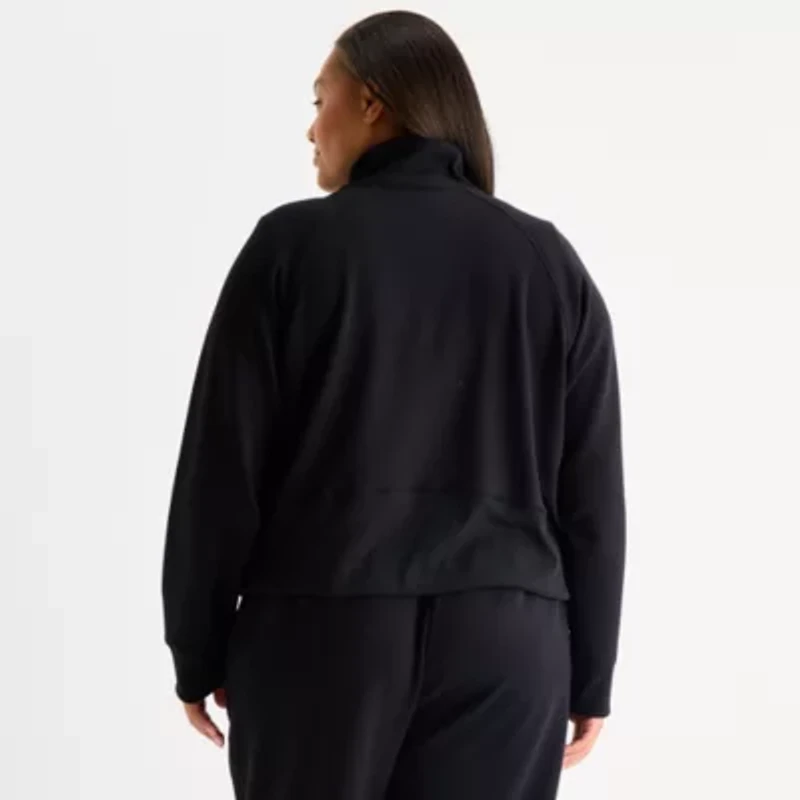 Xersion Womens Scuba Luxe Half Zip Pullover Plus