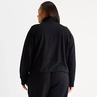Xersion Womens Scuba Luxe Half Zip Pullover Plus