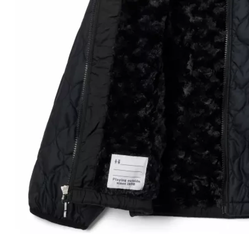 Columbia Little & Big Kid Girls Hooded Water Resistant Heavyweight Quilted Jacket