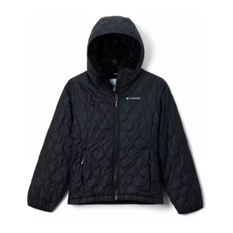 Columbia Little & Big Kid Girls Hooded Water Resistant Heavyweight Quilted Jacket