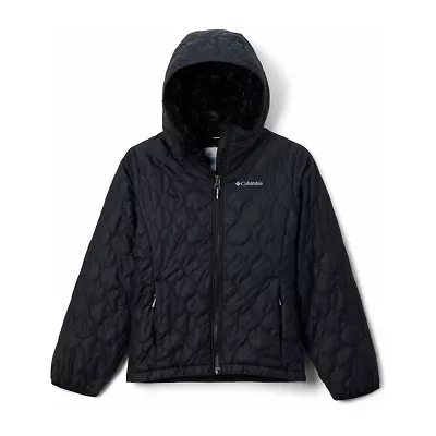 Columbia Little & Big Kid Girls Hooded Water Resistant Heavyweight Quilted Jacket