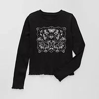 Thereabouts Little & Big Kid Girls Round Neck Long Sleeve T-Shirt