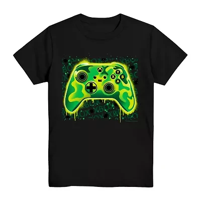 Xbox Little & Big Kid Boys Crew Neck Short Sleeve Regular Fit Graphic T-Shirt