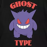 Gengar Little & Big Kid Boys Crew Neck Short Sleeve Regular Fit Pokeman Graphic T-Shirt