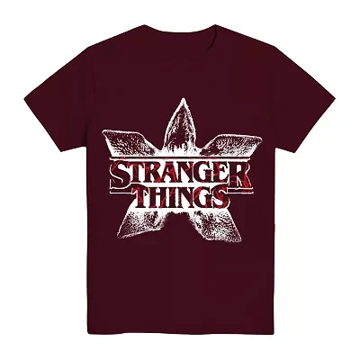 Little & Big Kid Boys Crew Neck Short Sleeve Regular Fit Stranger Things Graphic T-Shirt