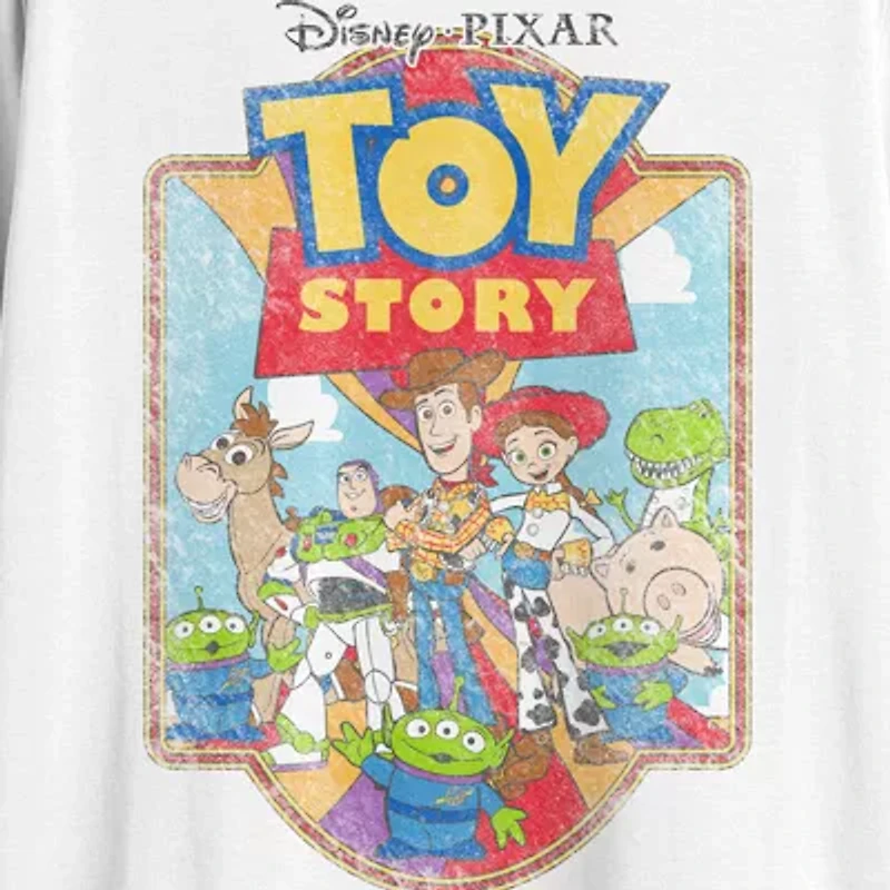 Mens Crew Neck Short Sleeve Regular Fit Toy Story Graphic T-Shirt