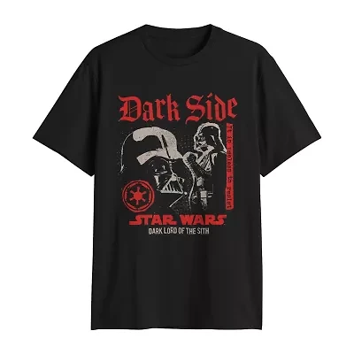 Mens Crew Neck Short Sleeve Regular Fit Star Wars Graphic T-Shirt