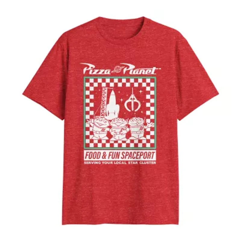 Mens Crew Neck Short Sleeve Regular Fit Toy Story Graphic T-Shirt