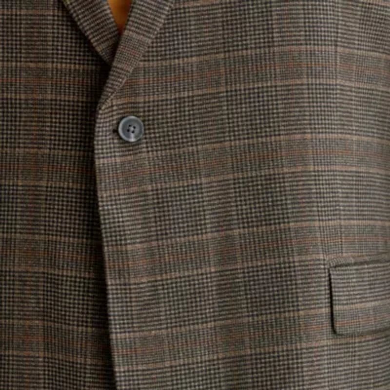 J. Ferrar Mens Big Plaid Sport Coat