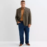 J. Ferrar Mens Big Plaid Sport Coat