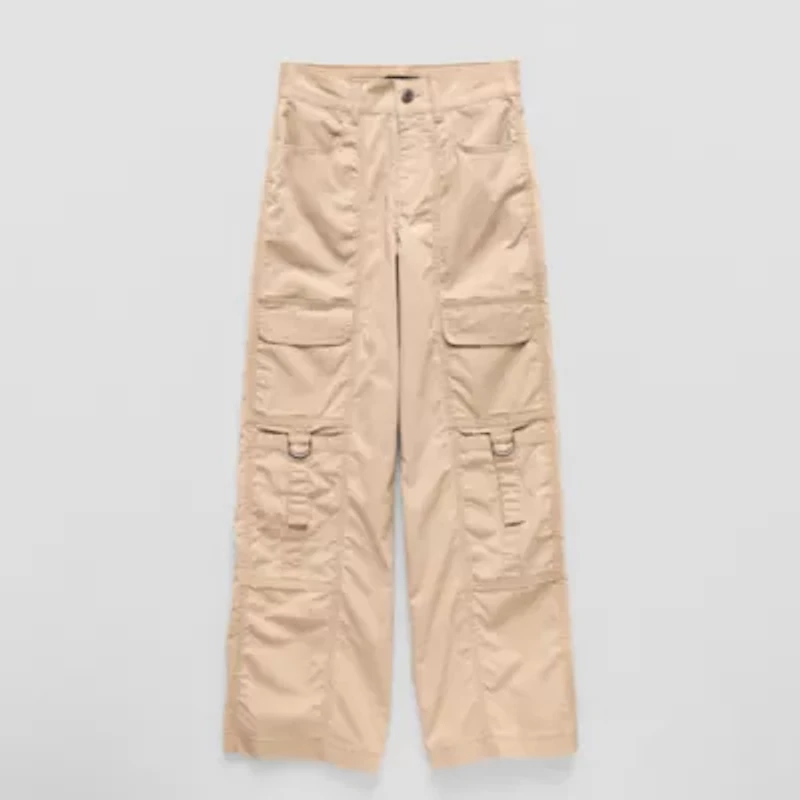 Vanilla Star Girls Mid Rise Wide Leg Cargo Pant