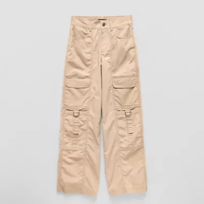 Vanilla Star Girls Mid Rise Wide Leg Cargo Pant