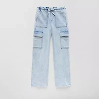Vanilla Star Big Kid Girls Mid Rise Wide Leg Jean