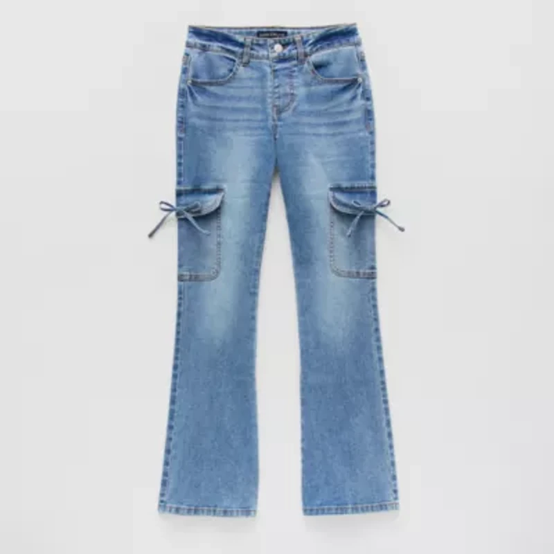 Vanilla Star Big Kid Girls Mid Rise Flare Leg Jean
