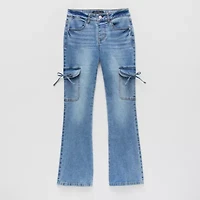 Vanilla Star Big Kid Girls Mid Rise Flare Leg Jean