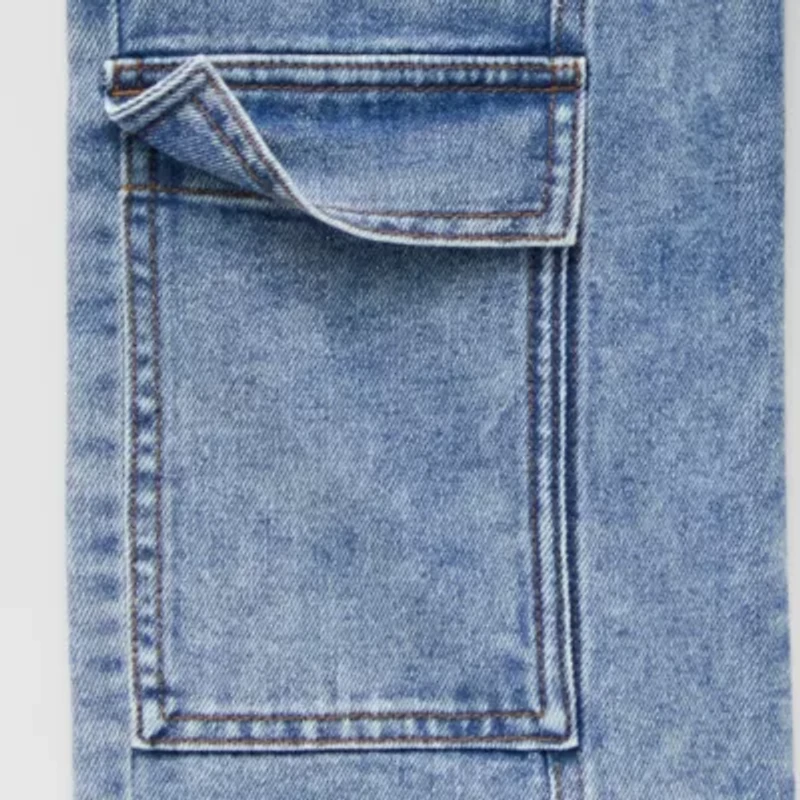 Vanilla Star Big Kid Girls Mid Rise Wide Leg Jean