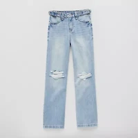 Vanilla Star Big Kid Girls Mid Rise Wide Leg Jean