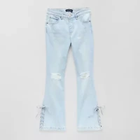Vanilla Star Big Kid Girls Mid Rise Flare Leg Jean