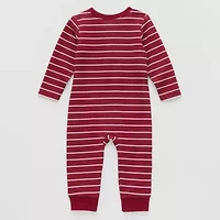Okie Dokie Waffle Baby Boys Long Sleeve Jumpsuit