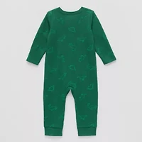 Okie Dokie Waffle Baby Boys Long Sleeve Jumpsuit