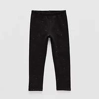 Okie Dokie Toddler & Little Girls Fleece Skinny Full Length Leggings