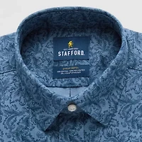 Stafford Advanced Performance Sweat Repel Mens Regular Fit Long Sleeve Dress Shirt