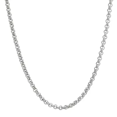 Mens Stainless Steel 18" 3mm Rolo Chain