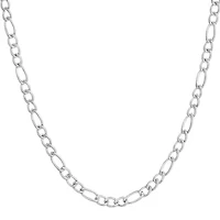 Mens Stainless Steel 18" 4mm Figaro Chain