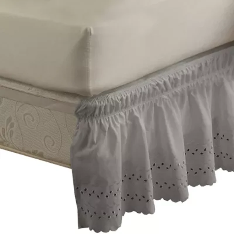 EasyFit Wrap-Around Eyelet Ruffled Bedskirt