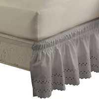 EasyFit Wrap-Around Eyelet Ruffled Bedskirt