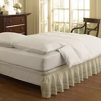 EasyFit Wrap-Around Eyelet Ruffled Bedskirt