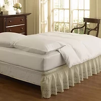 EasyFit Wrap-Around Eyelet Ruffled Bedskirt