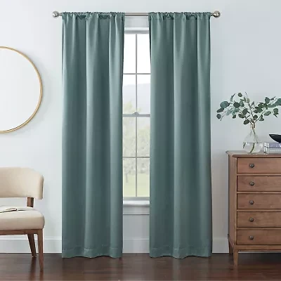 Eclipse Kerry Rod Pocket Energy Saving Blackout Set of 2 Curtain Panel