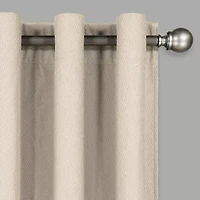 Eclipse Ambiance Chevron Draft Stopper Grommet Top Energy Saving 100% Blackout Single Curtain Panel