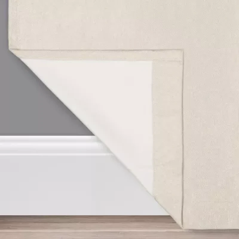 Eclipse Ambiance Draft Stopper Grommet Top Energy Saving 100% Blackout Single Curtain Panel