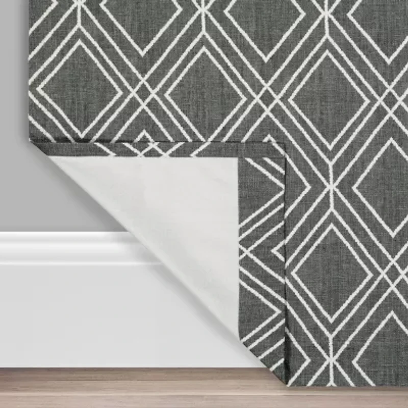 Eclipse Ambiance Geo Print Draft Stopper Grommet Top Energy Saving 100% Blackout Single Curtain Panel