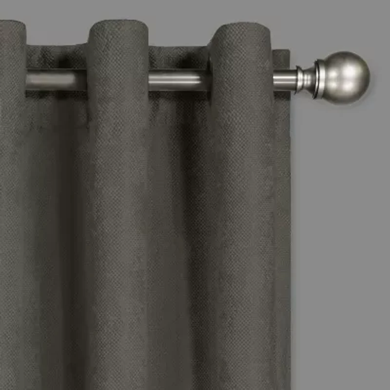 Eclipse Ambiance Draft Stopper Grommet Top Energy Saving 100% Blackout Single Curtain Panel