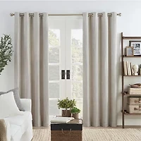 Eclipse Ambiance Draft Stopper Grommet Top Energy Saving 100% Blackout Single Curtain Panel