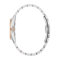 Bulova Surveyor Womens Diamond Accent Two Tone Stainless Steel Bracelet Watch 98p207